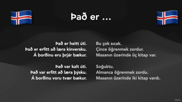 Yeni başlayanlar için İzlanda dili (Türkçe) – Screenshot 3