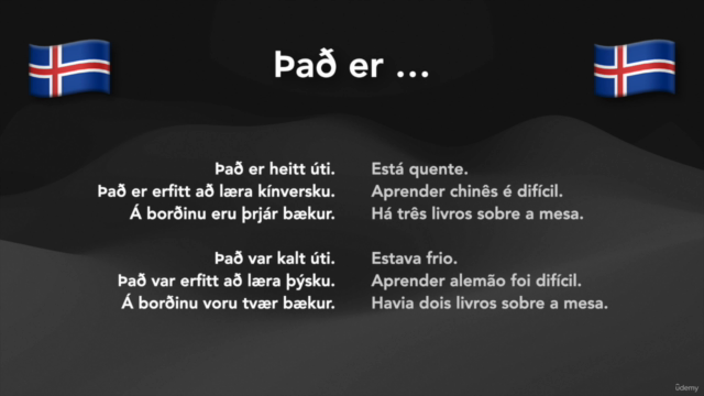 Língua islandesa "do zero" (em portugués) – Screenshot 3