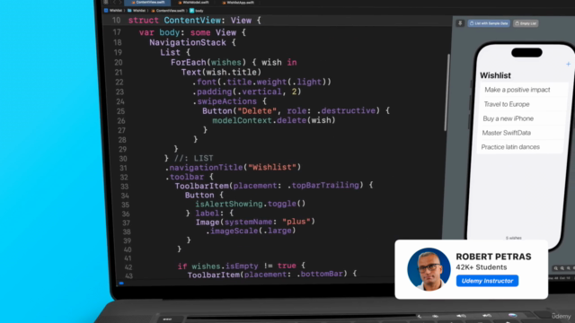 SwiftData Masterclass 2025 – SwiftUI iOS 18 App Development – Screenshot 3