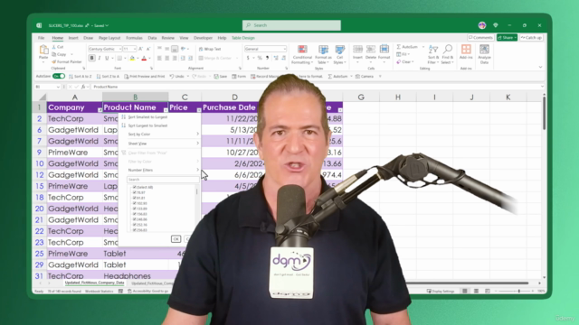 Unleash the Power of Excel Tables: Excel Efficiency Now! – Screenshot 1