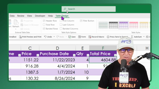 Unleash the Power of Excel Tables: Excel Efficiency Now! – Screenshot 2