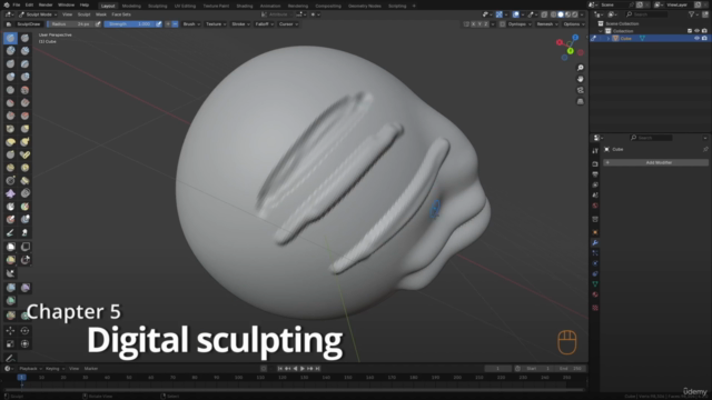Blender 3D for Beginners Complete Modeling & Texturing guide – Screenshot 3