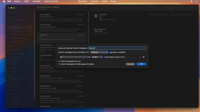 Curso App Mail do macOS 15 Sequoia – Screenshot 4