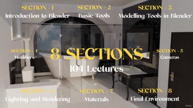 Blender 4 for Complete Beginners – Screenshot 1