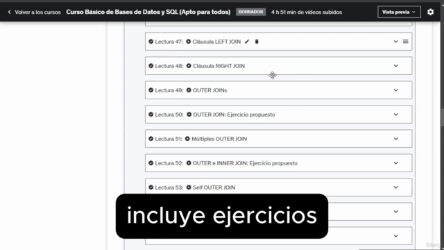 Curso Básico de Bases de Datos y SQL (Apto para todos) – Screenshot 4