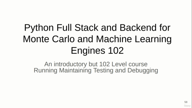Testing Python Full Stack & Backend for MC/ ML Engines 101 – Screenshot 1