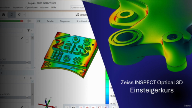 Einsteigerkurs ZEISS INSPECT 2024 Optical 3D Grundlagen – Screenshot 1