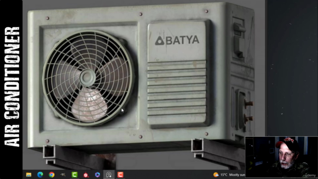 Blender/Substance Painter: 3D Air Conditioner – Screenshot 1