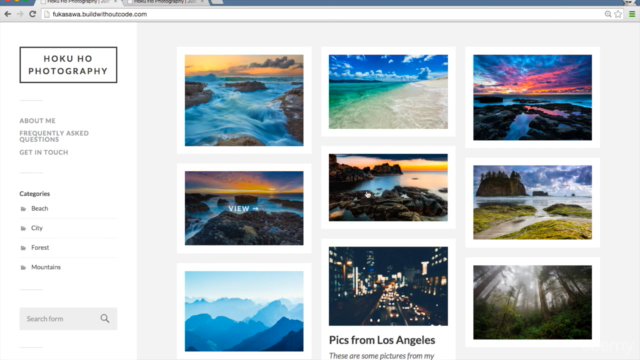 How to Make an Online Portfolio Website from Scratch – Screenshot 1