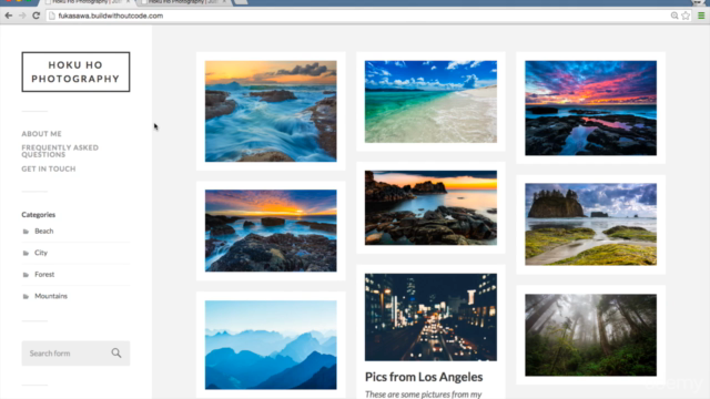 How to Make an Online Portfolio Website from Scratch – Screenshot 2