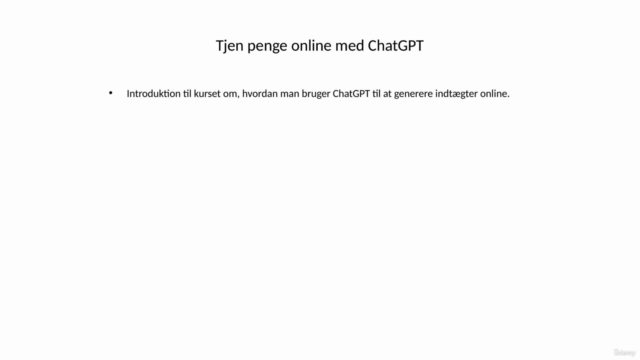 ChatGPT Guide: Sådan tjener du penge online med ChatGPT – Screenshot 1