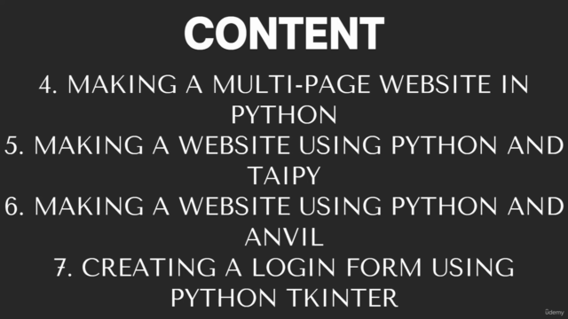 Python Web Developer Masterclass - Build 6 Website – Screenshot 2