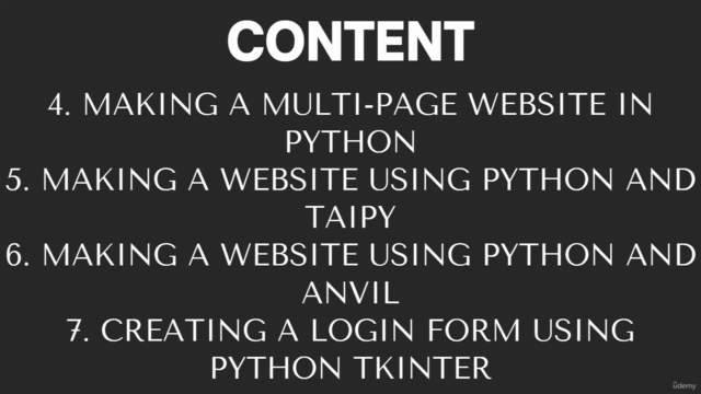 Python Web Developer Masterclass - Build 6 Website – Screenshot 3