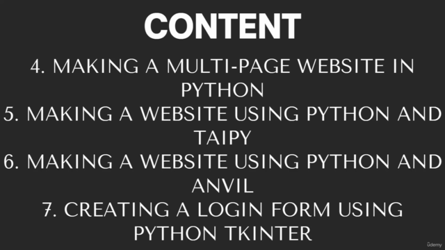 Python Web Developer Masterclass - Build 6 Website – Screenshot 4