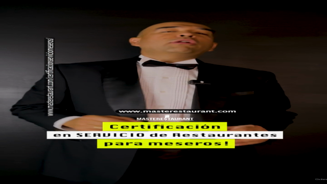 Certificación en servicio de restaurantes para meseros – Screenshot 2