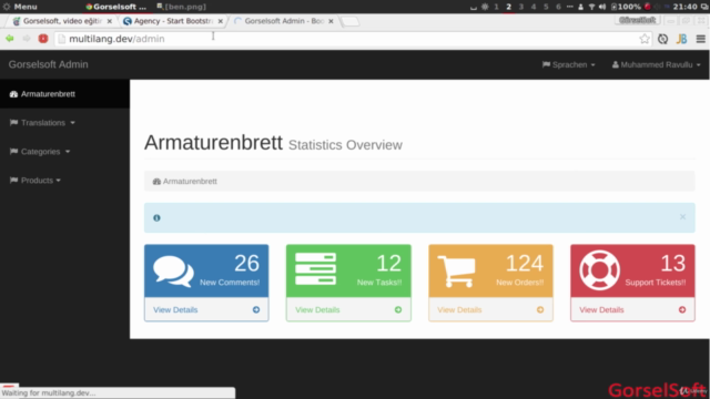 Laravel ile Multilanguage – Screenshot 1