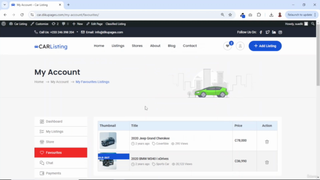 How to Build a Car Listing Website With WordPress – Screenshot 4