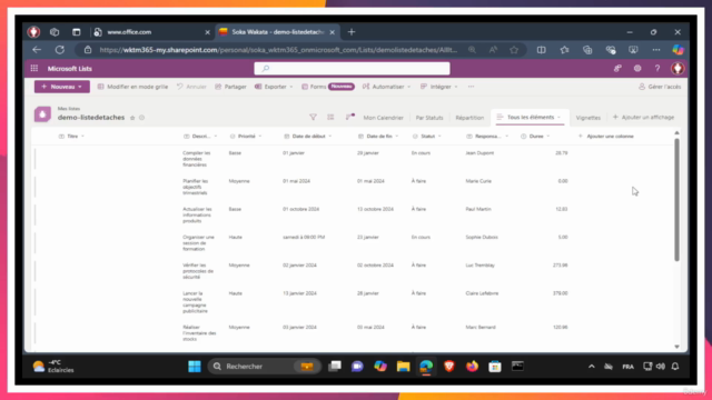 Microsoft Lists 365 Une Étape À La Fois – Screenshot 3