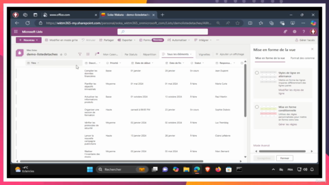 Microsoft Lists 365 Une Étape À La Fois – Screenshot 4