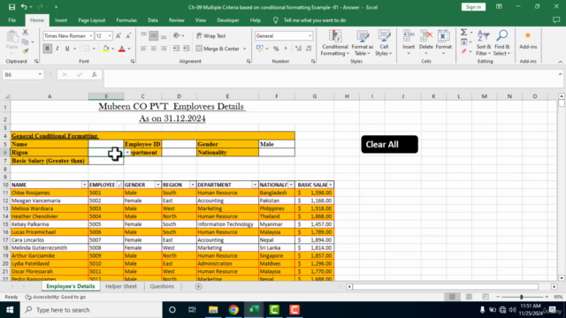 Advanced Usage of Conditional Formatting in MS Excel - 2025 – Screenshot 2