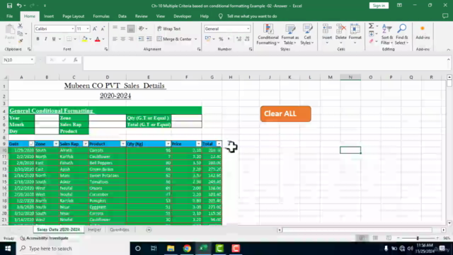 Advanced Usage of Conditional Formatting in MS Excel - 2025 – Screenshot 3