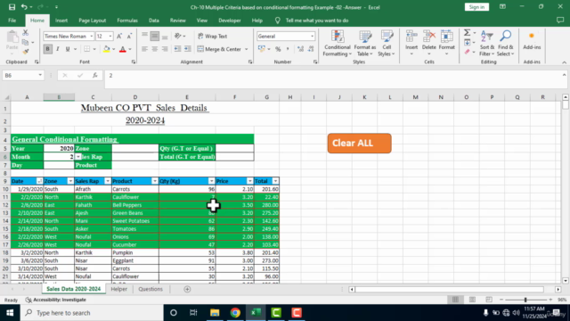 Advanced Usage of Conditional Formatting in MS Excel - 2025 – Screenshot 4