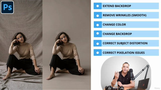 Fix Studio Backdrops Using AI in Photoshop – Screenshot 2