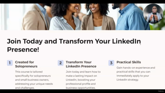 LinkedIn Mastery for Solopreneurs & Small Businesses 2025 – Screenshot 2