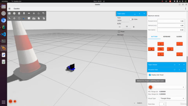 Simulación de robots y sensores en Ignition Gazebo y ROS 2 – Screenshot 1