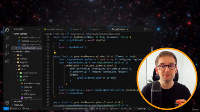 AWS Amplify Gen 2 and AWS Cognito for Developers-TypeScript – Screenshot 4