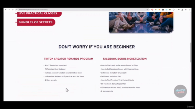 TikTok Creator Rewards Program Monetization Course – Screenshot 1
