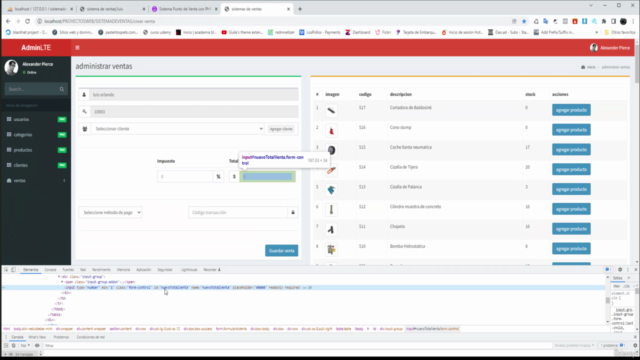 Desarrolla Sistemas POS en PHP 8 de Inventarios y Ventas – Screenshot 2