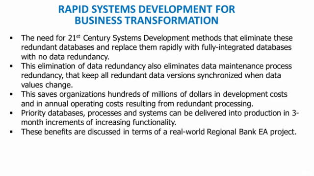 1) Rapid Systems Development for Business Transformation – Screenshot 4