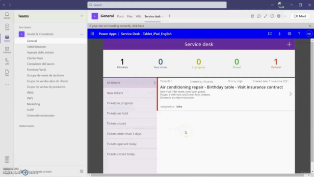 PowerApps Microsoft 365. Remote-Ticketverwaltung – Screenshot 4
