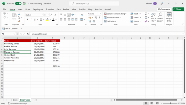 Microsoft Excel - Beginners Introduction to Excel (Volume 2) – Screenshot 3