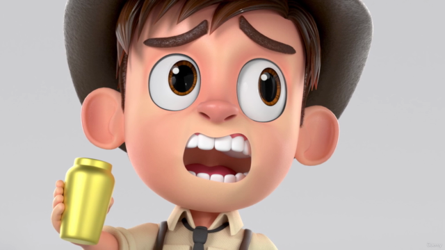 Modelado de personaje cartoon para animación con Blender 3D – Screenshot 1