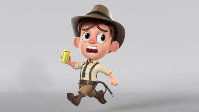 Modelado de personaje cartoon para animación con Blender 3D – Screenshot 4