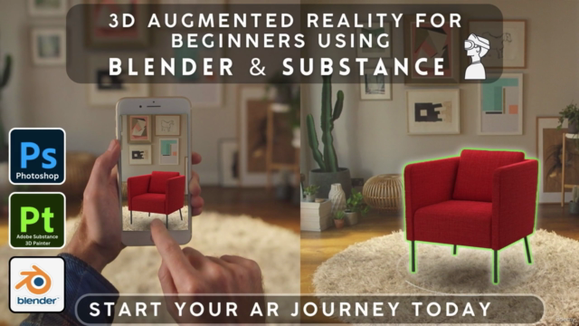 3D Augmented Reality For Beginners Using Blender & Substance – Screenshot 3