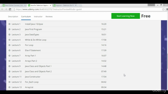 Complete Java for Selenium & Appium – Screenshot 1