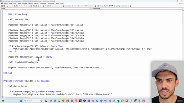 Parte 1 - Formulário de dados com foto no Excel com VBA – Screenshot 1