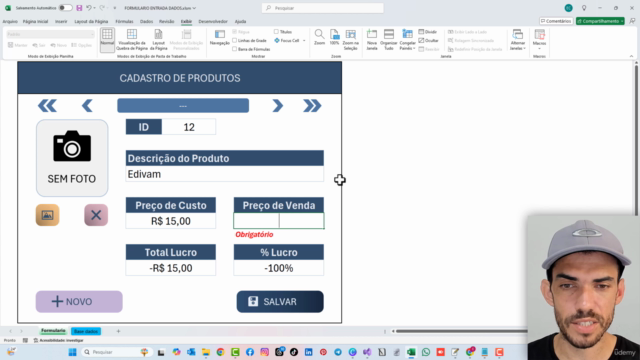 Parte 1 - Formulário de dados com foto no Excel com VBA – Screenshot 3