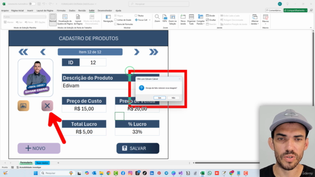 Parte 1 - Formulário de dados com foto no Excel com VBA – Screenshot 4