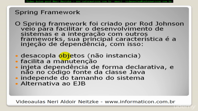 Spring Framework em 125 videoaulas IoC Dependency Injection – Screenshot 1