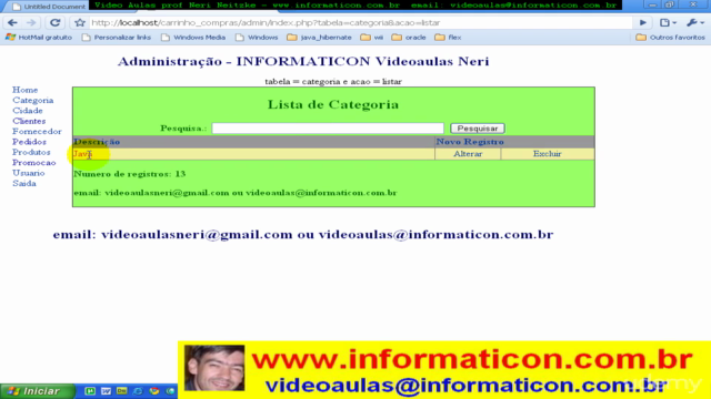 PHP O.O. Loja Virtual, Adodb em 163 videoaulas – Screenshot 1
