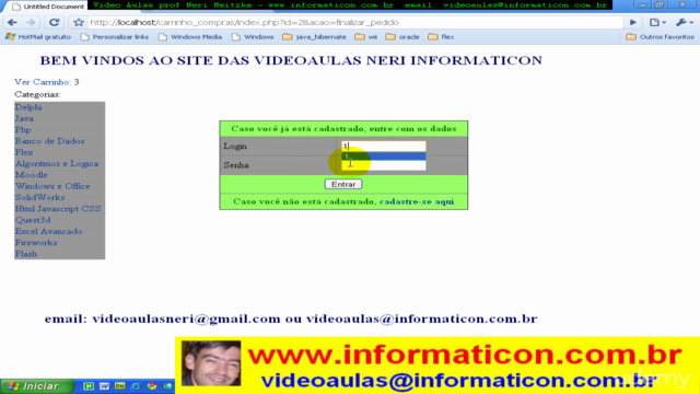 PHP O.O. Loja Virtual, Adodb em 163 videoaulas – Screenshot 4