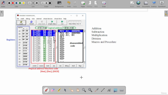 Assembly Language Programming with 8086 Microprocessor – Screenshot 1