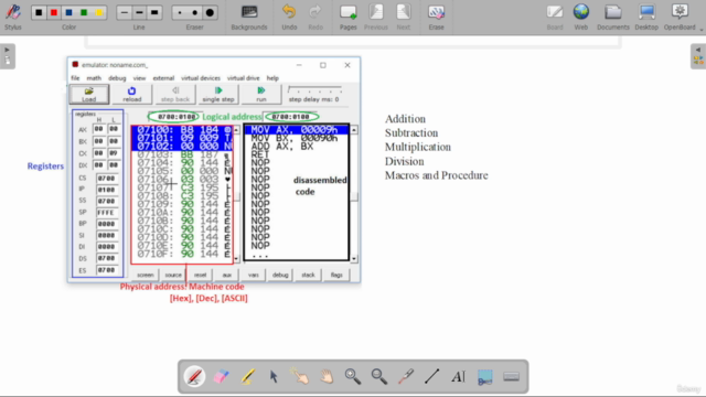 Assembly Language Programming with 8086 Microprocessor – Screenshot 3