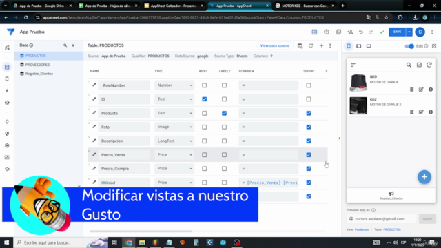 AppSheet desde Cero: Crea Apps sin Programar (No Código) – Screenshot 2