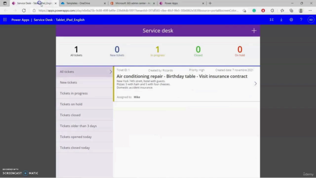 PowerApps Microsoft 365。リモートチケット管理。270 Quiz – Screenshot 1