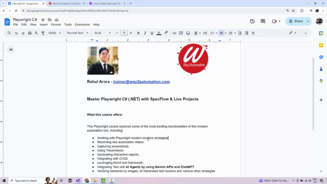 Master Playwright C# (.NET) with SpecFlow & Live Projects – Screenshot 2